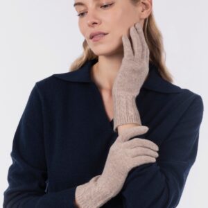 Guanti donna treccine