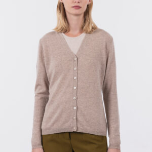 Cardigan collo V con bottoni