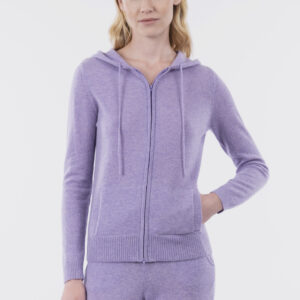 Felpa zip con cappuccio