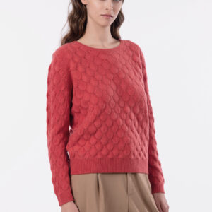 Pullover trama rilievo