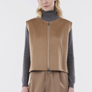 Gilet corto con zip