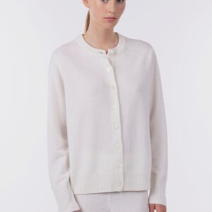 Cardigan girocollo