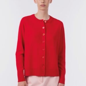 Cardigan girocollo