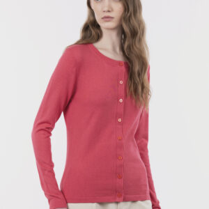 Cardigan girocollo