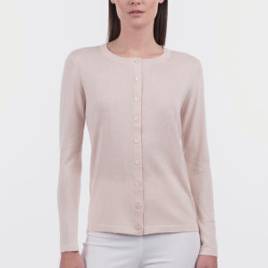 Cardigan girocollo
