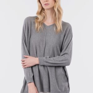 Oversize collo a V con spacchetti