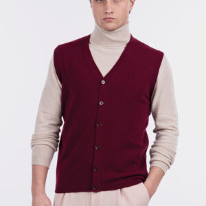 Gilet collo a V con bottoni