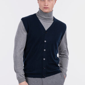 Gilet collo a V con bottoni