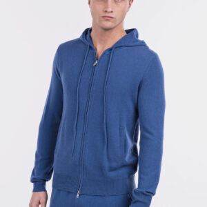 Felpa zip con cappuccio