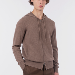 Felpa zip con cappuccio
