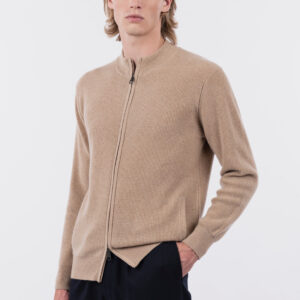 Cardigan con zip costa inglese