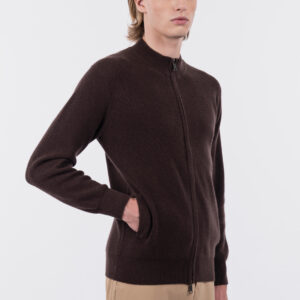Cardigan con zip costa inglese