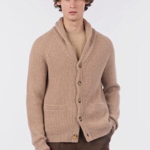 Cardigan collo sciallato