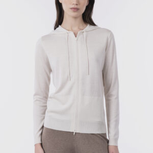 Felpa zip con cappuccio
