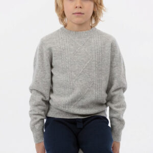 Pullover fantasia a trecce