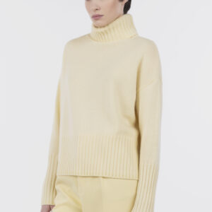 Pullover dolcevita coste alte